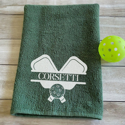 Custom Pickleball Towel, Personalized Pickleball Towel, Pickleball Gift, Gift for Pickleball Player, Gift for Mom, Gift for Dad, Monogram