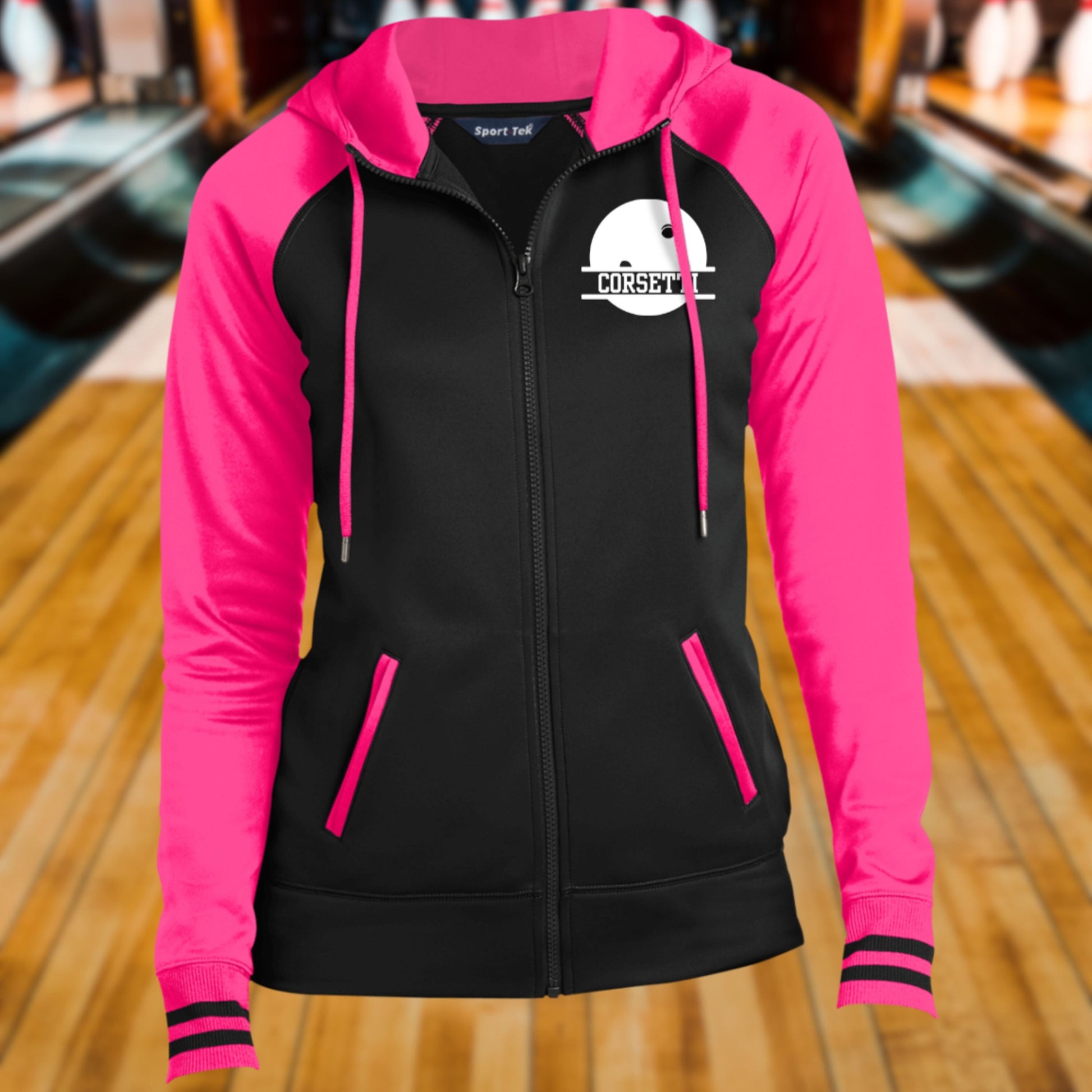 Women's Personalized Bowling Sweatshirt, Monogram Bowling Fleece, Custom Bowling Gift, Bowling Team Sweater, Bowling Zip, Gift for Bowler