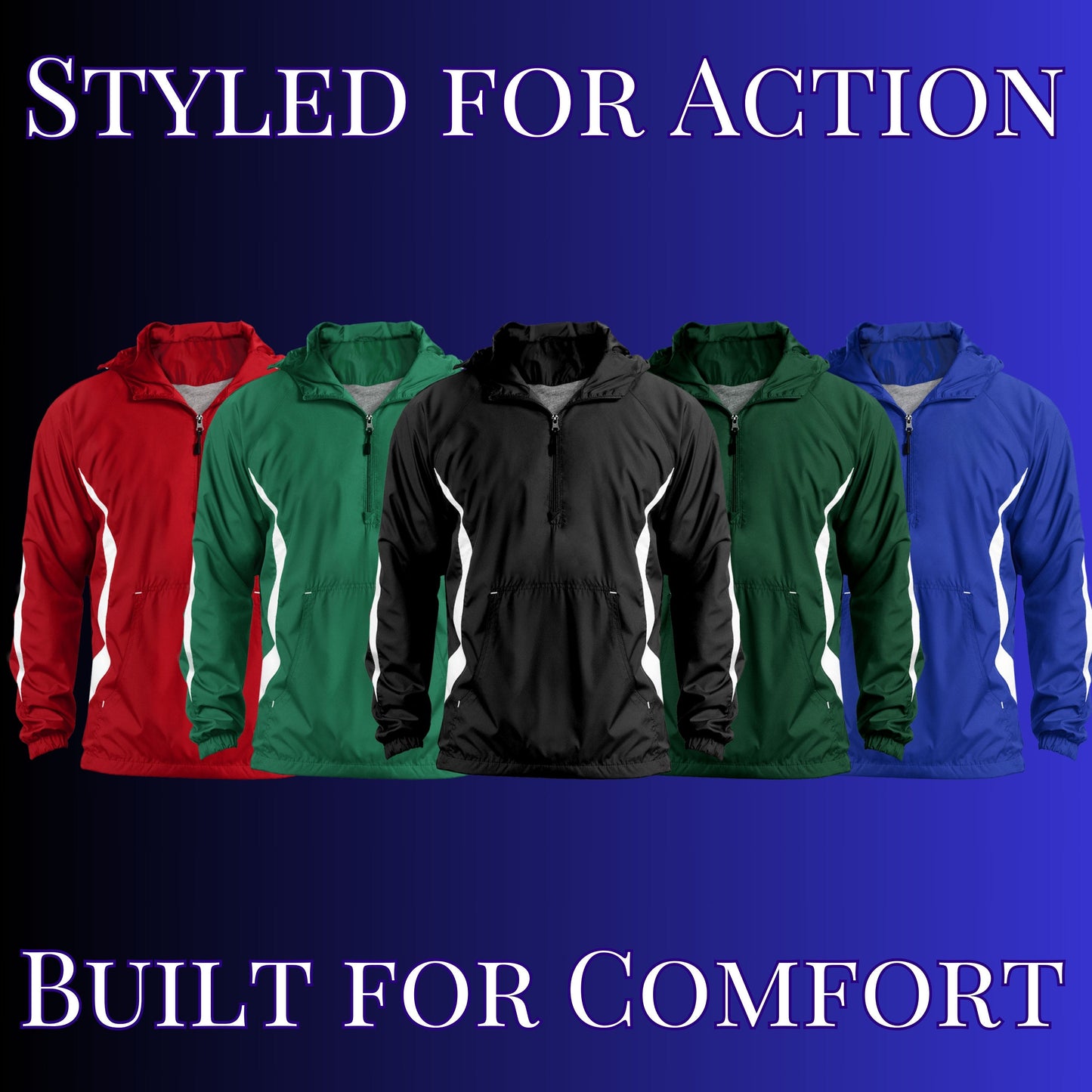 Personalized Baseball Jacket, Custom Half-Zip Anorak, Custom Baseball Gift, Baseball Coach Gift, Baseball Team Gift, Mens Baseball Coat