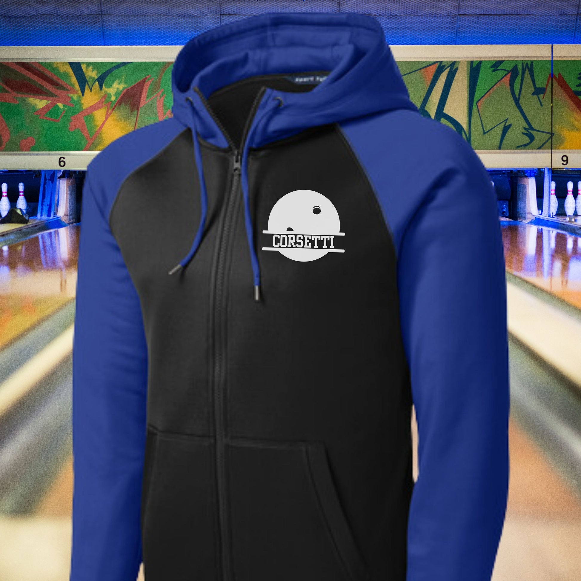 Men's Personalized Bowling Sweatshirt, Monogram Bowling Fleece, Custom Bowling Gift, Bowling Team Sweater, Bowling Zip, Gift for Bowler