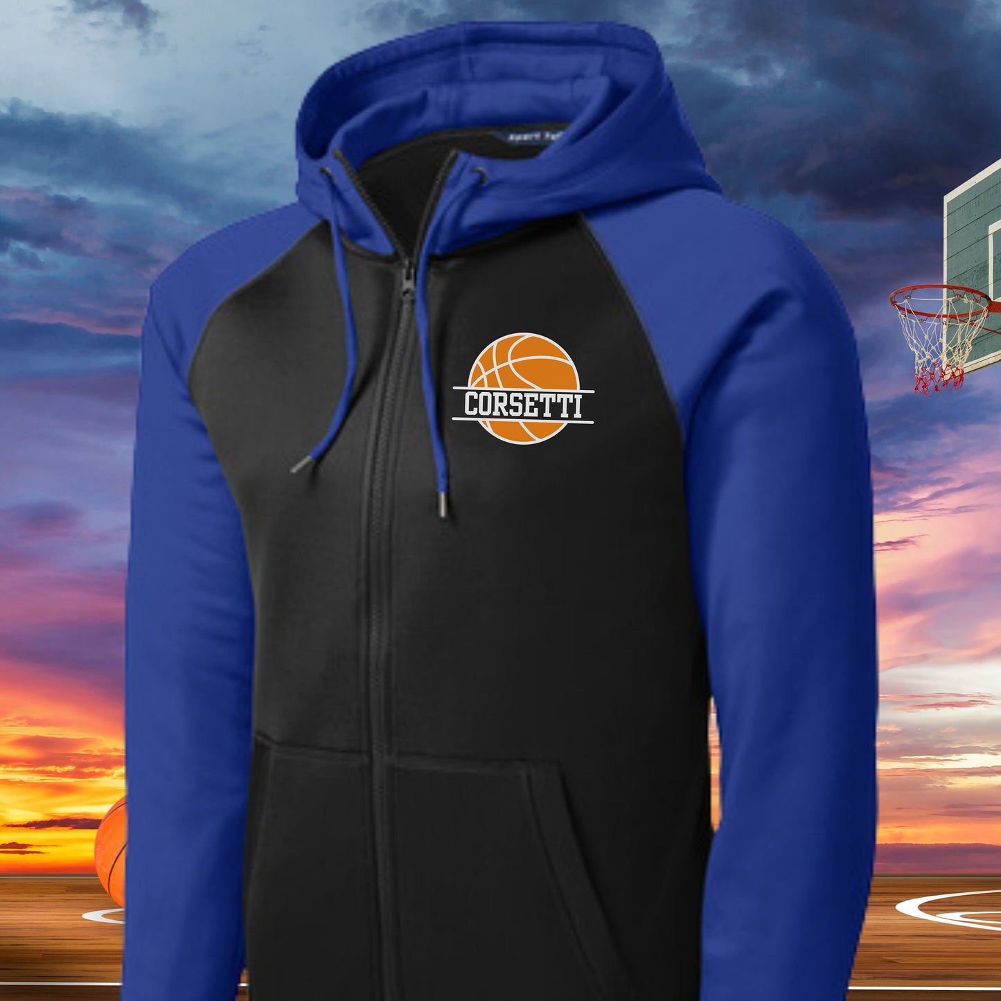 Men's Personalized Basketball Sweatshirt, Monogram Basketball Fleece, Custom Basketball Gift, Basketball Team Sweater, Basketball Coach Gift