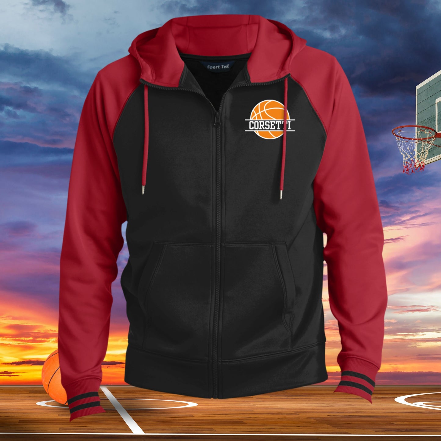Men's Personalized Basketball Sweatshirt, Monogram Basketball Fleece, Custom Basketball Gift, Basketball Team Sweater, Basketball Coach Gift
