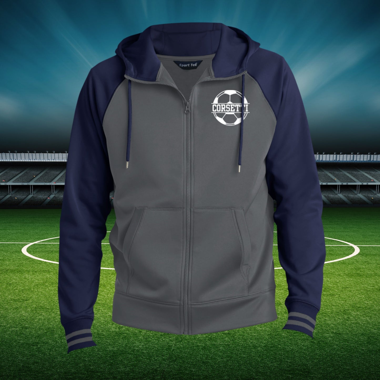 Men's Personalized Soccer Sweatshirt, Monogram Soccer Fleece, Custom Soccer Gift, Soccer Team Sweater, Soccer Coach Gift, Men's Soccer Gift