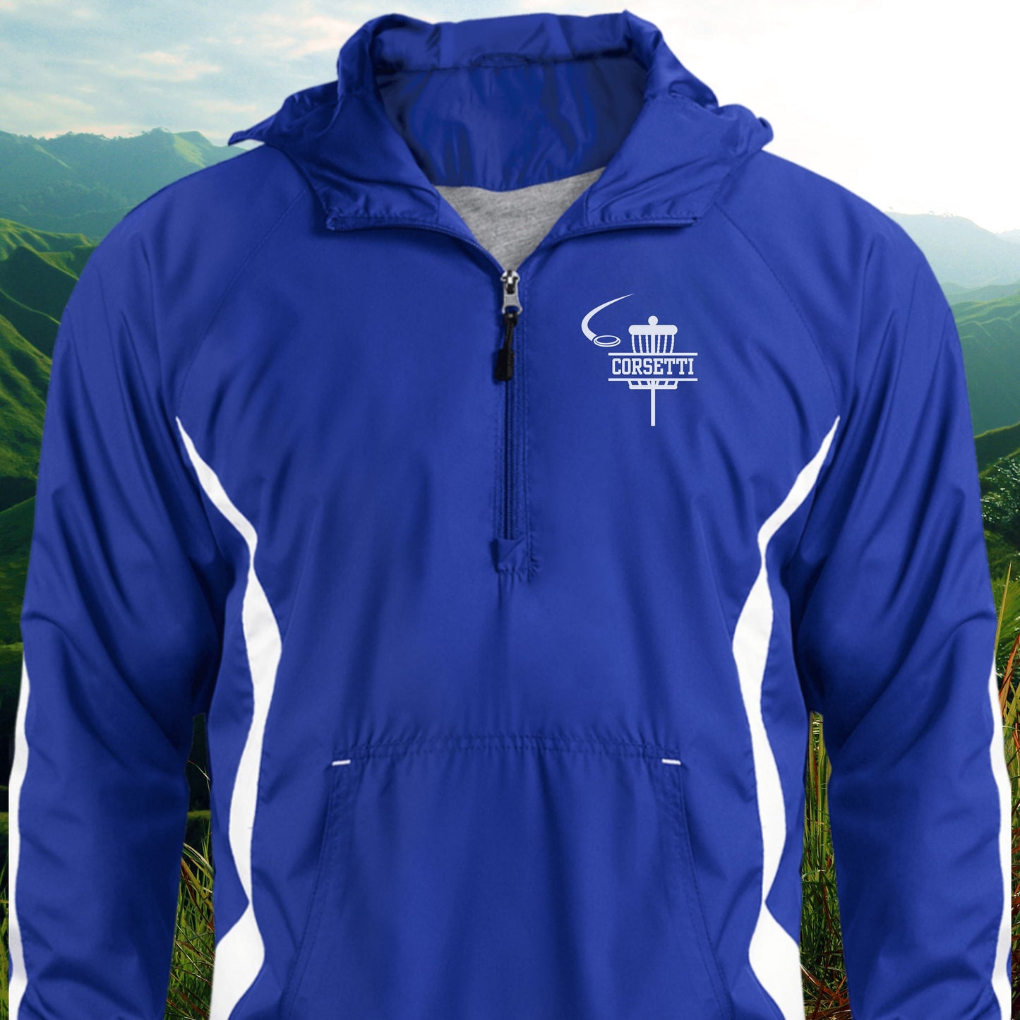 Personalized Disc Golf Jacket, Custom Half-Zip Anorak, Custom Disc Golf Gift, Disc Golf Gift for Men, Gift for Husband, Gift for Boyfriend