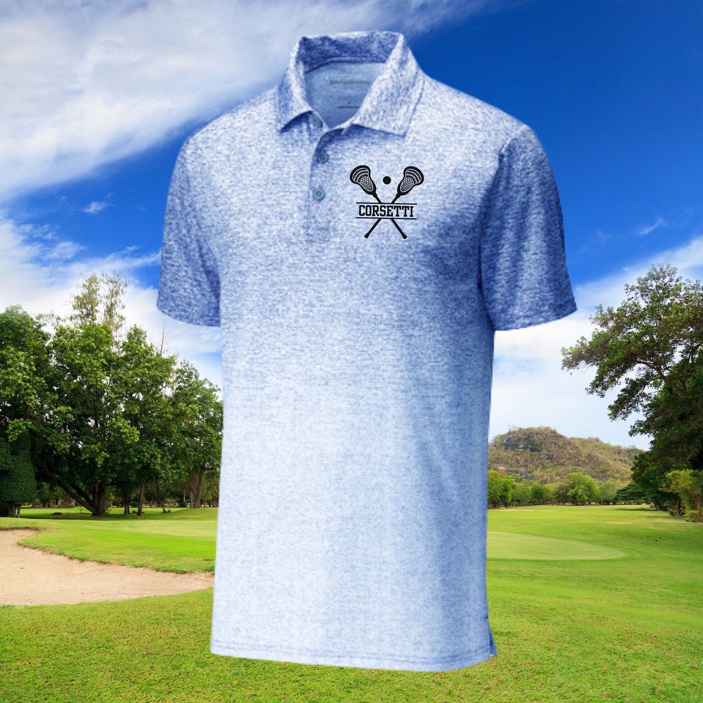 Custom Monogrammed Lacrosse Polo, Personalized Lacrosse Polo, Customized Polo for Lacrosse, Lacrosse Coach Gift, Lacrosse Team Gift, Lax