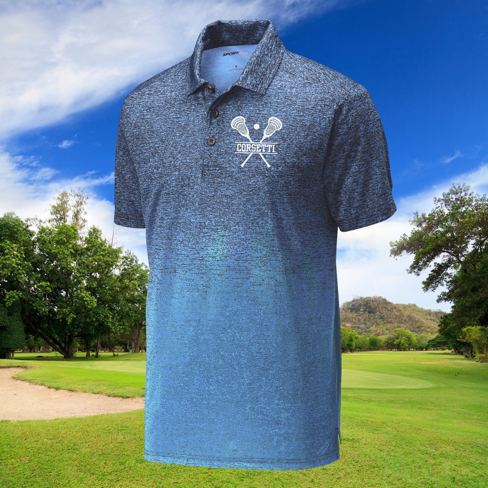 Custom Monogrammed Lacrosse Polo, Personalized Lacrosse Polo, Customized Polo for Lacrosse, Lacrosse Coach Gift, Lacrosse Team Gift, Lax