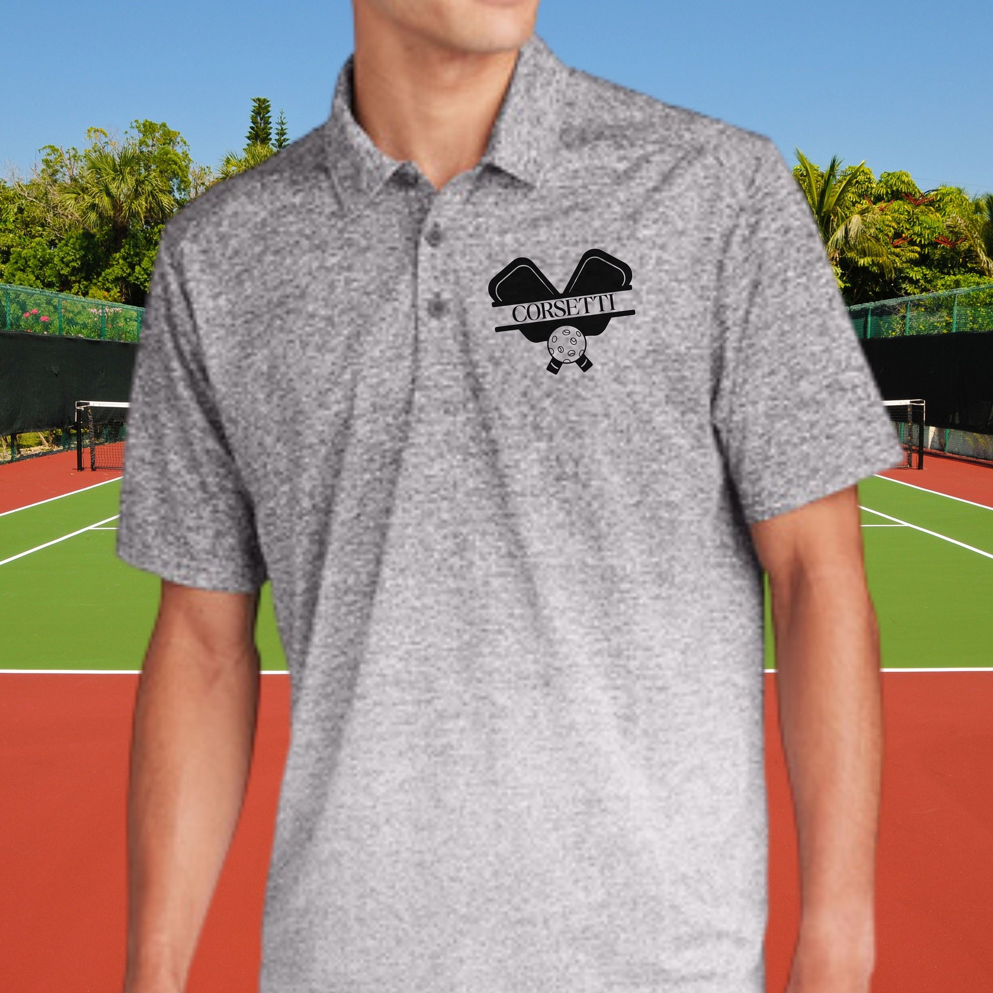 Custom Monogrammed Pickleball Polo, Personalized Pickleball Polo, Customized Polo for Pickleball, Pickleball Coach Gift, Pickleball Gift
