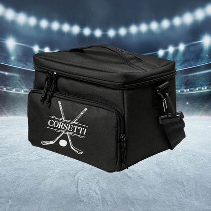 Personalized Hockey Cooler, 18 Pack Cooler, Custom Hockey Cooler, Hockey Coach Gift, Hockey Player Gift, Hockey Team Gift, Father's Day Gift