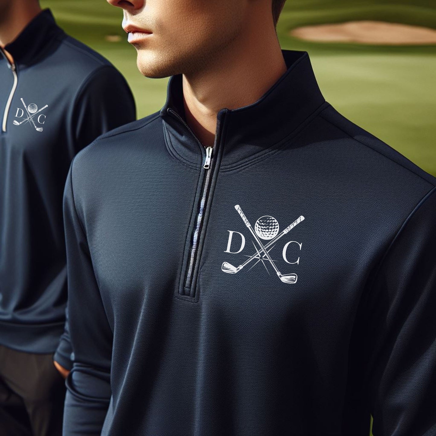 Personalized Lightweight Golf Sweatshirt, Quarter Zip Pullover Sweater, Custom Golf Gift, Gift for Golfer, Gift for Husband, Gift for Dad