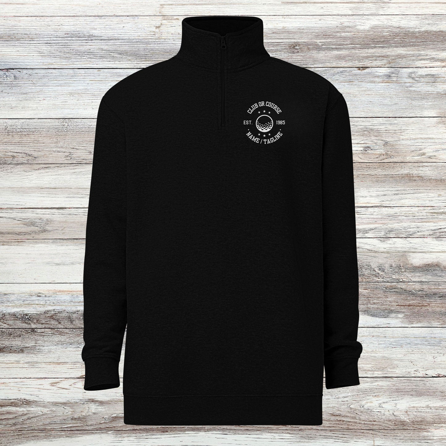 Personalized Fleece Golf Quarter-Zip, Pullover Sweater, Custom Golf Gift, Gift for Husband, Club Logo, Golf Gift for Men, Golf Tournament