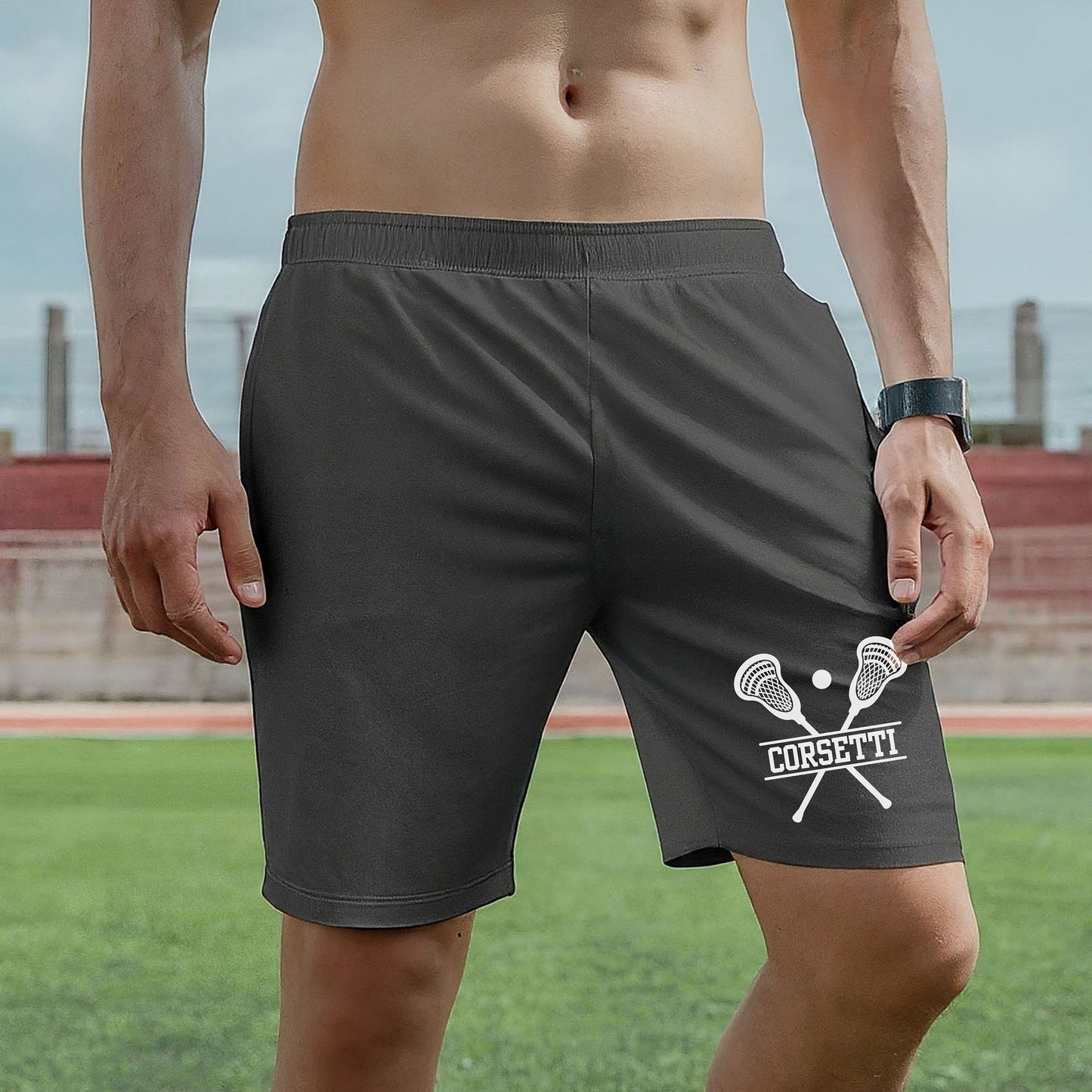 Custom Monogrammed Lacrosse Shorts, Personalized Lacrosse Practice Shorts, Customized Lax Shorts, Lacrosse Team Shorts, Lacrosse Coach Gift