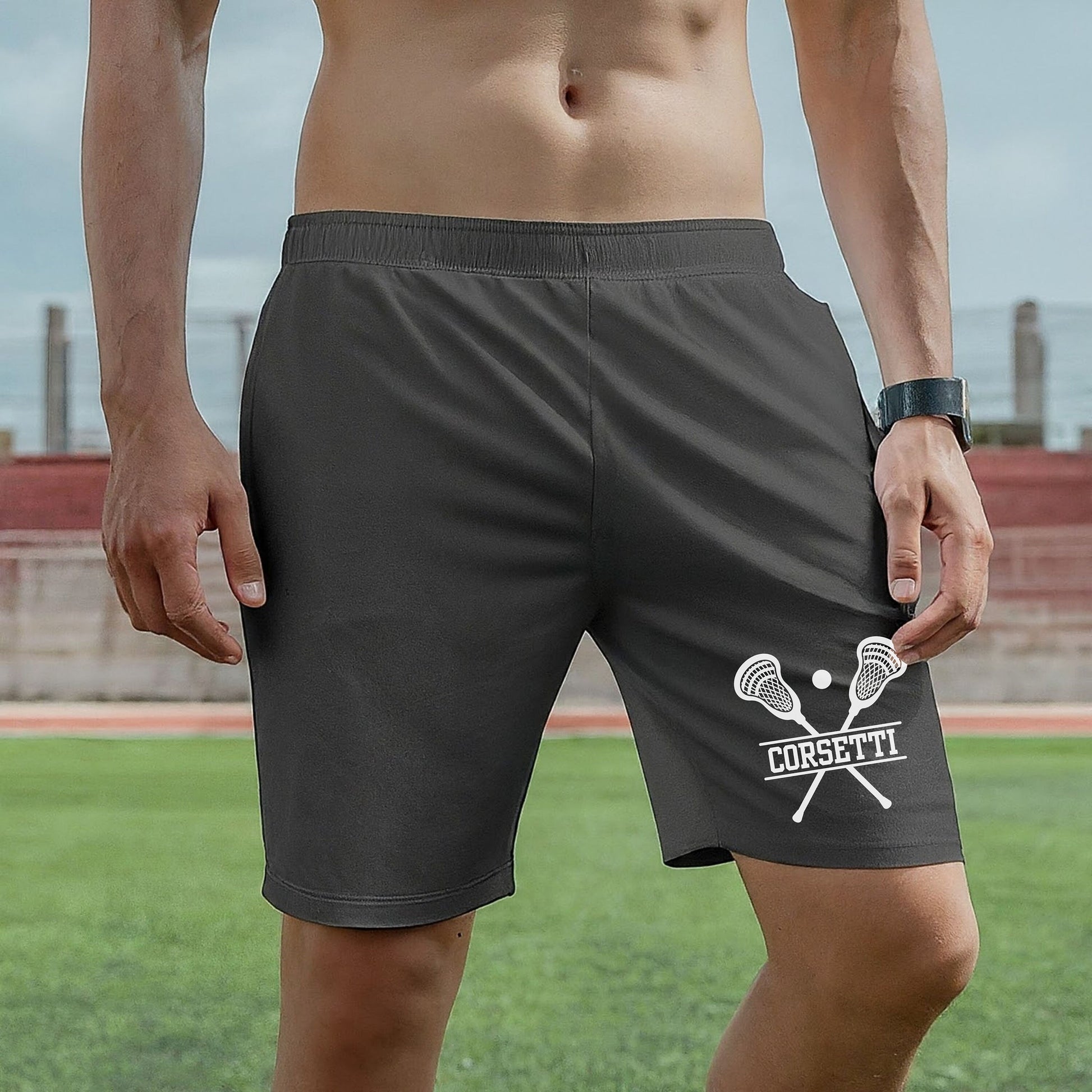 Custom Monogrammed Lacrosse Shorts, Personalized Lacrosse Practice Shorts, Customized Lax Shorts, Lacrosse Team Shorts, Lacrosse Coach Gift