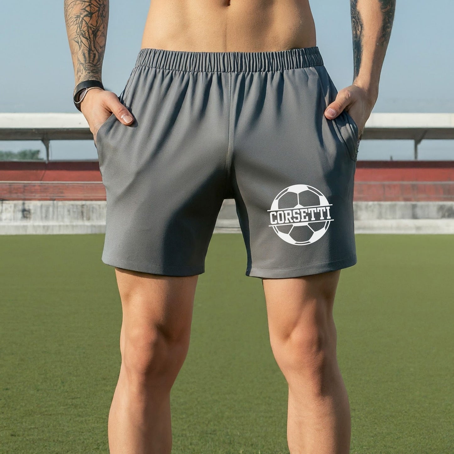 Custom Monogrammed Soccer Shorts, Personalized Soccer Practice Shorts, Customized Shorts, Soccer Team Shorts, Soccer Coach Gift, Soccer Club