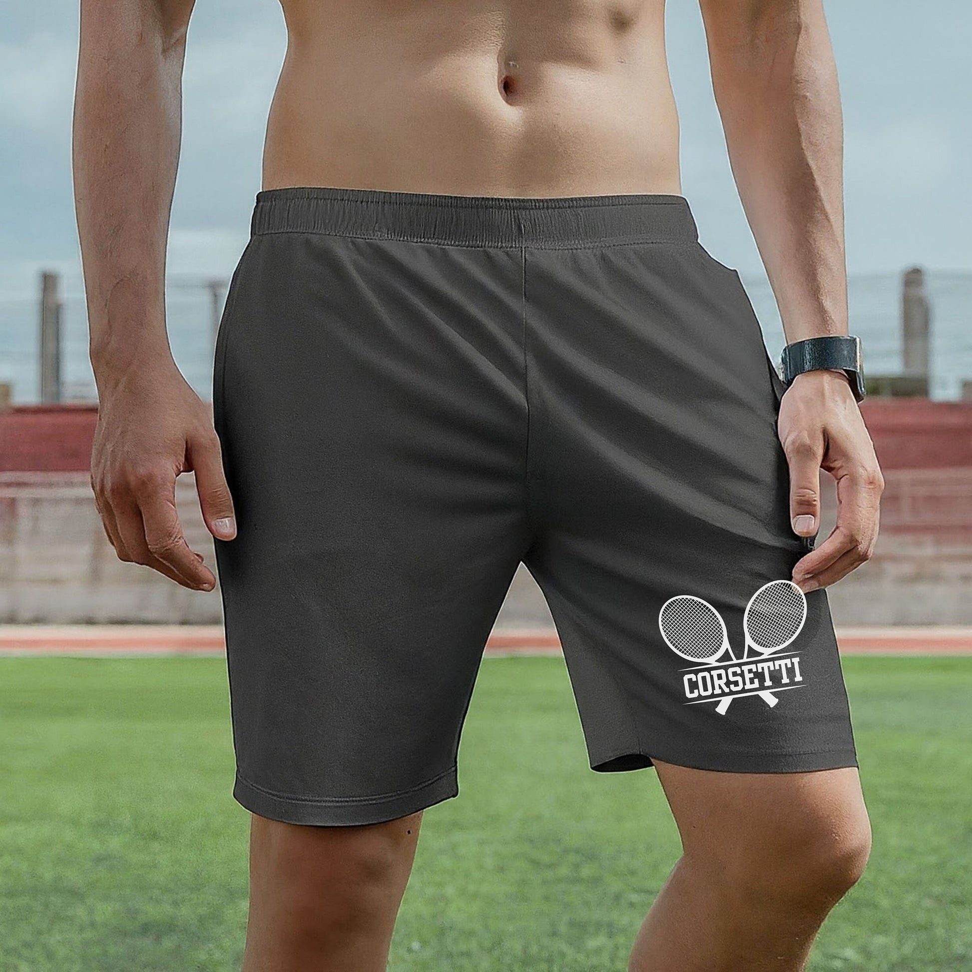 Custom Monogrammed Tennis Shorts, Personalized Tennis Shorts, Customized Shorts, Tennis Team Shorts, Tennis Coach Gift, Tennis Club Shorts