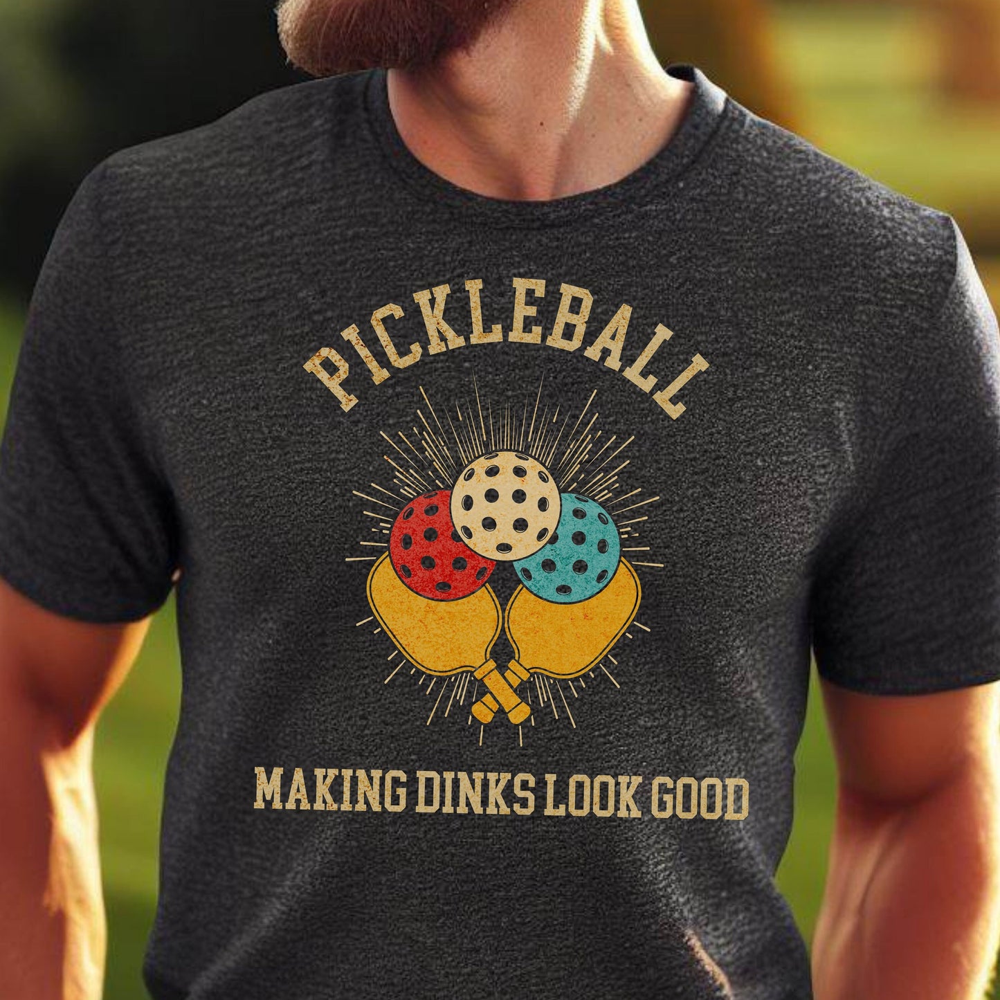 Men's Pickleball Shirt, Funny Pickleball Tshirt, Retro Pickleball T-Shirt, Gift for Dad, Gift for Papa, Gift for Papa, Father's Day Gift