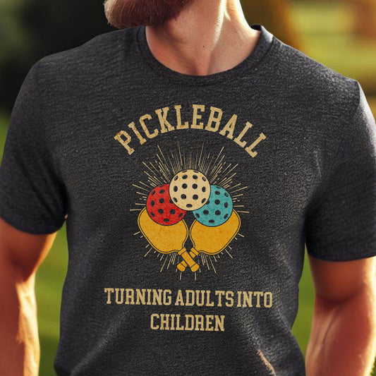 Men's Pickleball Shirt, Funny Pickleball Tshirt, Retro Pickleball T-Shirt, Gift for Dad, Gift for Papa, Gift for Papa, Father's Day Gift
