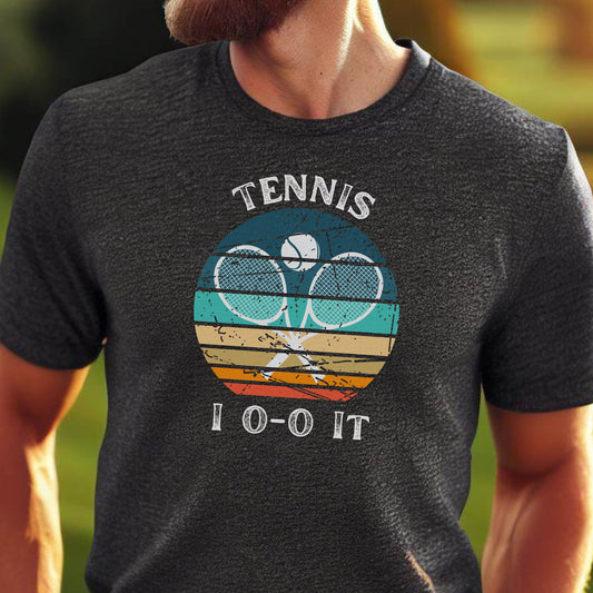 Men's Funny Tennis Shirt, Retro Tennis Tshirt, Vintage T-Shirt, Gift for Dad, Gift for Husband, Tennis Gift for Men, Tennis Lover GIft