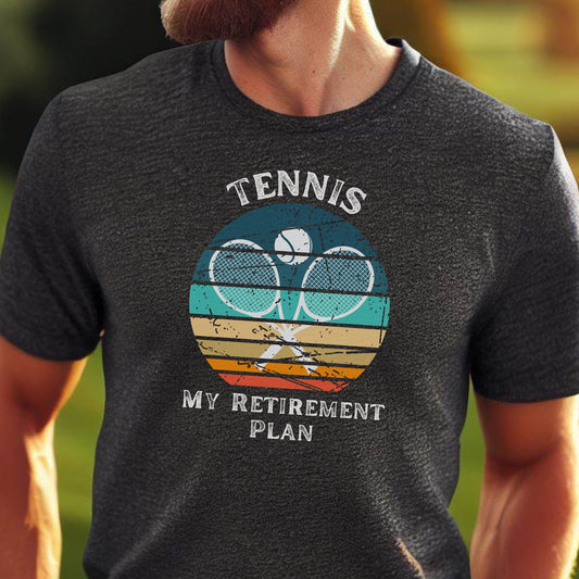 Men's Funny Tennis Shirt, Retro Tennis Tshirt, Vintage T-Shirt, Gift for Dad, Gift for Husband, Tennis Gift for Men, Tennis Lover GIft