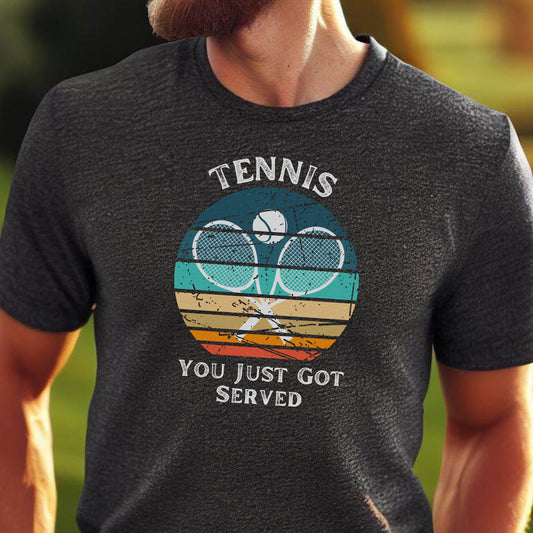 Men's Funny Tennis Shirt, Retro Tennis Tshirt, Vintage T-Shirt, Gift for Dad, Gift for Husband, Tennis Gift for Men, Tennis Lover GIft