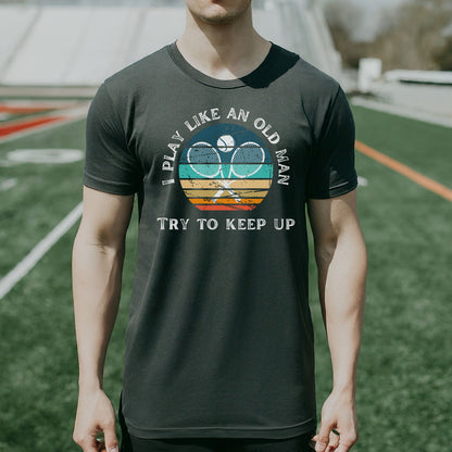 Men's Funny Tennis Shirt, Retro Tennis Tshirt, Vintage T-Shirt, Gift for Dad, Gift for Husband, Tennis Gift for Men, Tennis Lover GIft