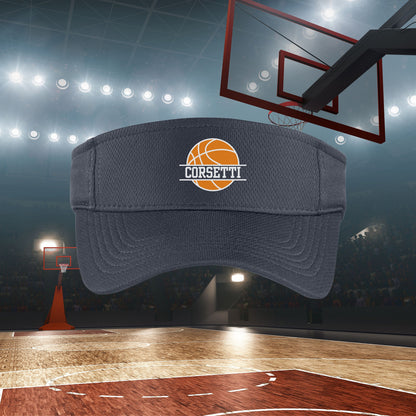 Custom Basketball Visor, Personalized Visor for Coach, Basketball Coach Gift, Team Gift, Custom Logo Visor, Monogram Visor, Gift for Coach