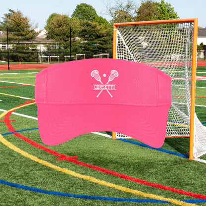 Custom Lacrosse Visor, Personalized Visor for Coach, Lacrosse Coach Gift, Team Gift, Custom Logo Visor, Monogram Visor, Gift for Coach