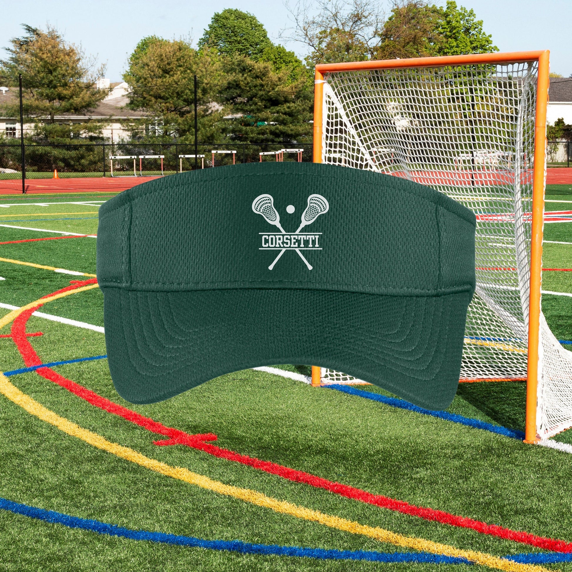 Custom Lacrosse Visor, Personalized Visor for Coach, Lacrosse Coach Gift, Team Gift, Custom Logo Visor, Monogram Visor, Gift for Coach