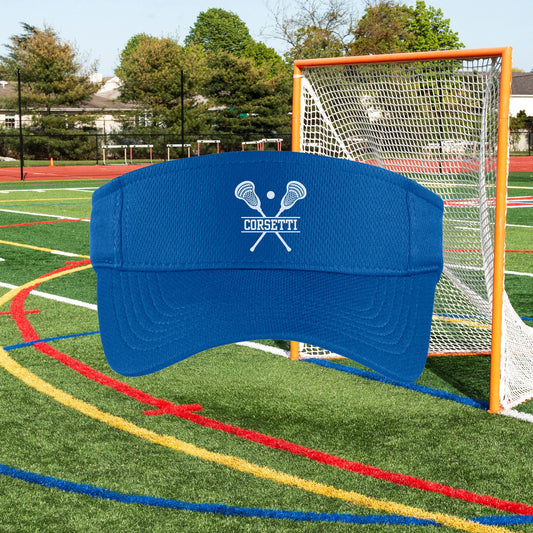 Custom Lacrosse Visor, Personalized Visor for Coach, Lacrosse Coach Gift, Team Gift, Custom Logo Visor, Monogram Visor, Gift for Coach
