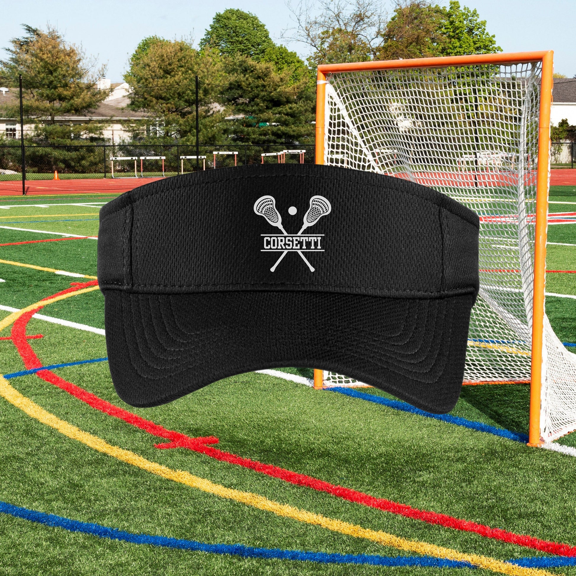 Custom Lacrosse Visor, Personalized Visor for Coach, Lacrosse Coach Gift, Team Gift, Custom Logo Visor, Monogram Visor, Gift for Coach