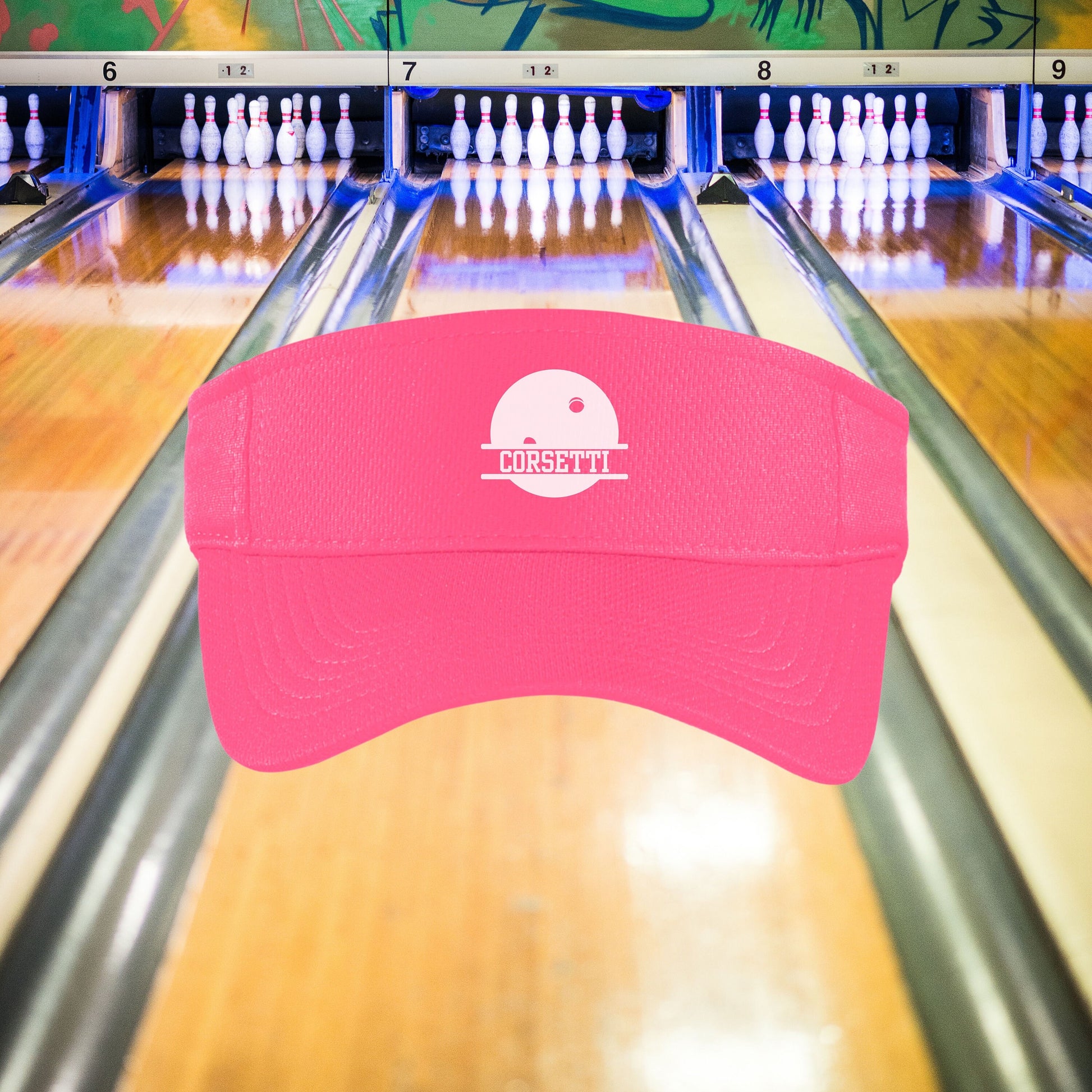 Custom Bowling Visor, Personalized Visor for Coach, Bowling Coach Gift, Bowling Team Gift, Custom Logo Visor, Monogram Visor, Gift for Coach