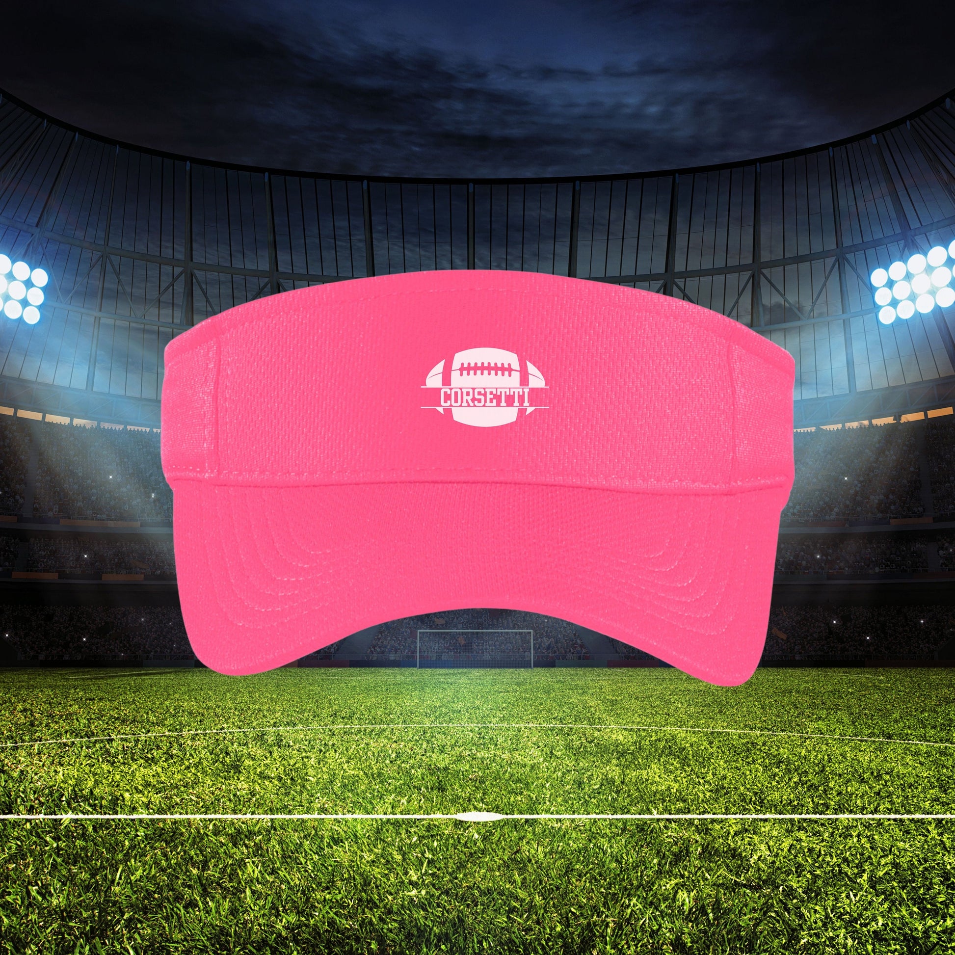 Custom Football Visor, Personalized Visor for Coach, Football Coach Gift, Football Team Gift, Custom Logo Visor, Monogram Visor, Team Visor
