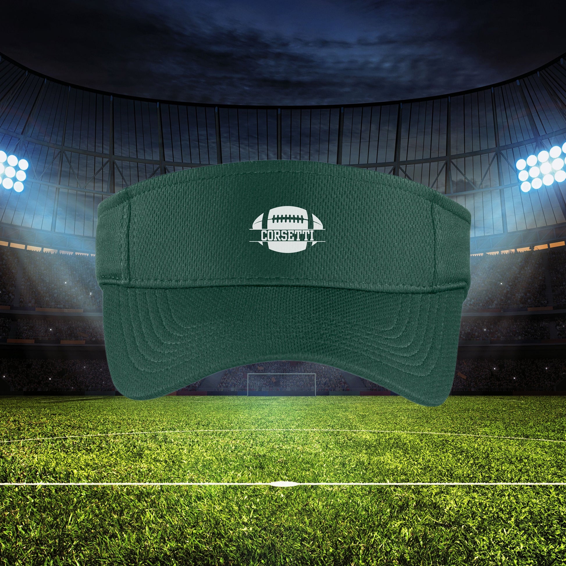 Custom Football Visor, Personalized Visor for Coach, Football Coach Gift, Football Team Gift, Custom Logo Visor, Monogram Visor, Team Visor