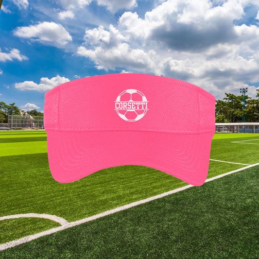 Custom Soccer Visor, Personalized Visor, Soccer Coach Gift, Soccer Gift, Custom Logo Visor, Monogram Visor, Soccer Team Gift