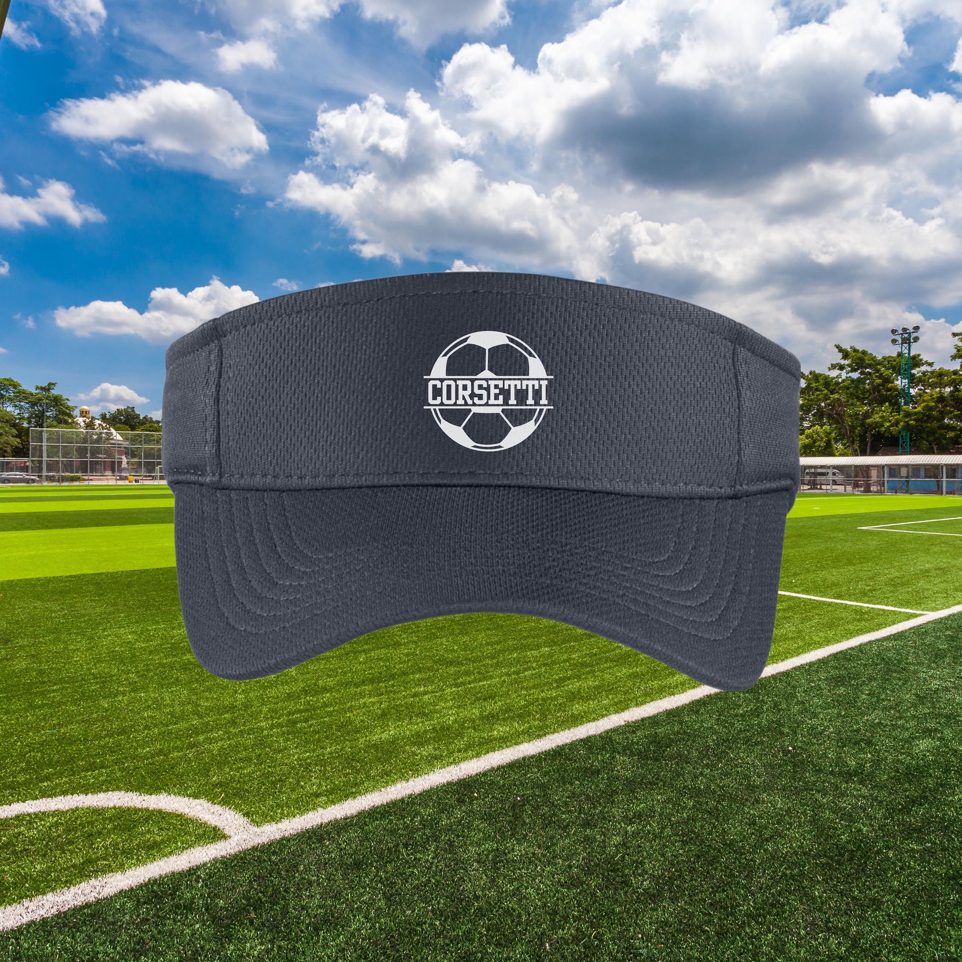 Custom Soccer Visor, Personalized Visor, Soccer Coach Gift, Soccer Gift, Custom Logo Visor, Monogram Visor, Soccer Team Gift