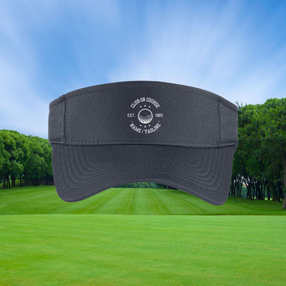 Custom Golf Course Visor, Personalized Visor, Golf Visor, Golf Gift for Men, Custom Logo Visor, Men's Golf Gift, Golf Club Logo Visor Gift