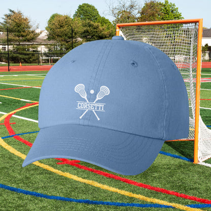 Kids Personalized Lacrosse Hat, Youth Custom Lacrosse Hat, Lacrosse Baseball Cap, Kid Custom Logo Hat, Lacrosse Monogram, Child Baseball Hat