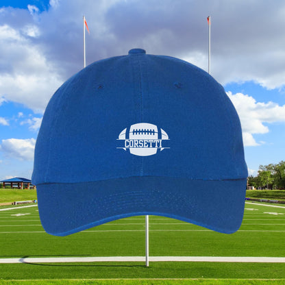 Kids Personalized Football Hat, Youth Custom Football Hat, Football Baseball Cap, Kid Custom Logo Hat, Football Monogram, Child Baseball Hat