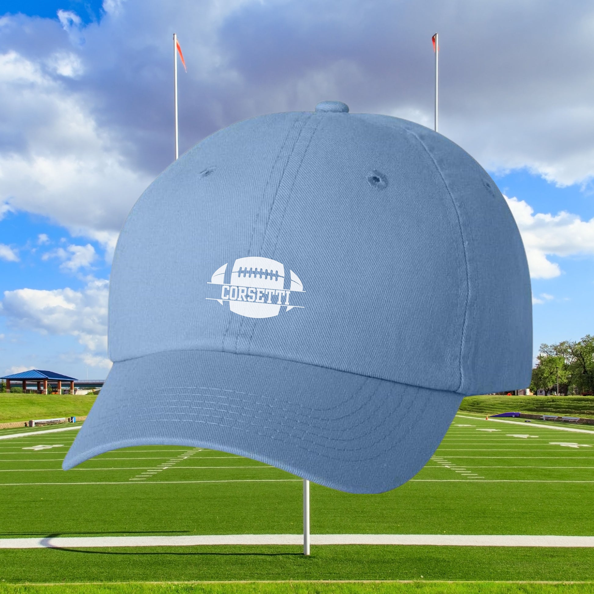 Kids Personalized Football Hat, Youth Custom Football Hat, Football Baseball Cap, Kid Custom Logo Hat, Football Monogram, Child Baseball Hat