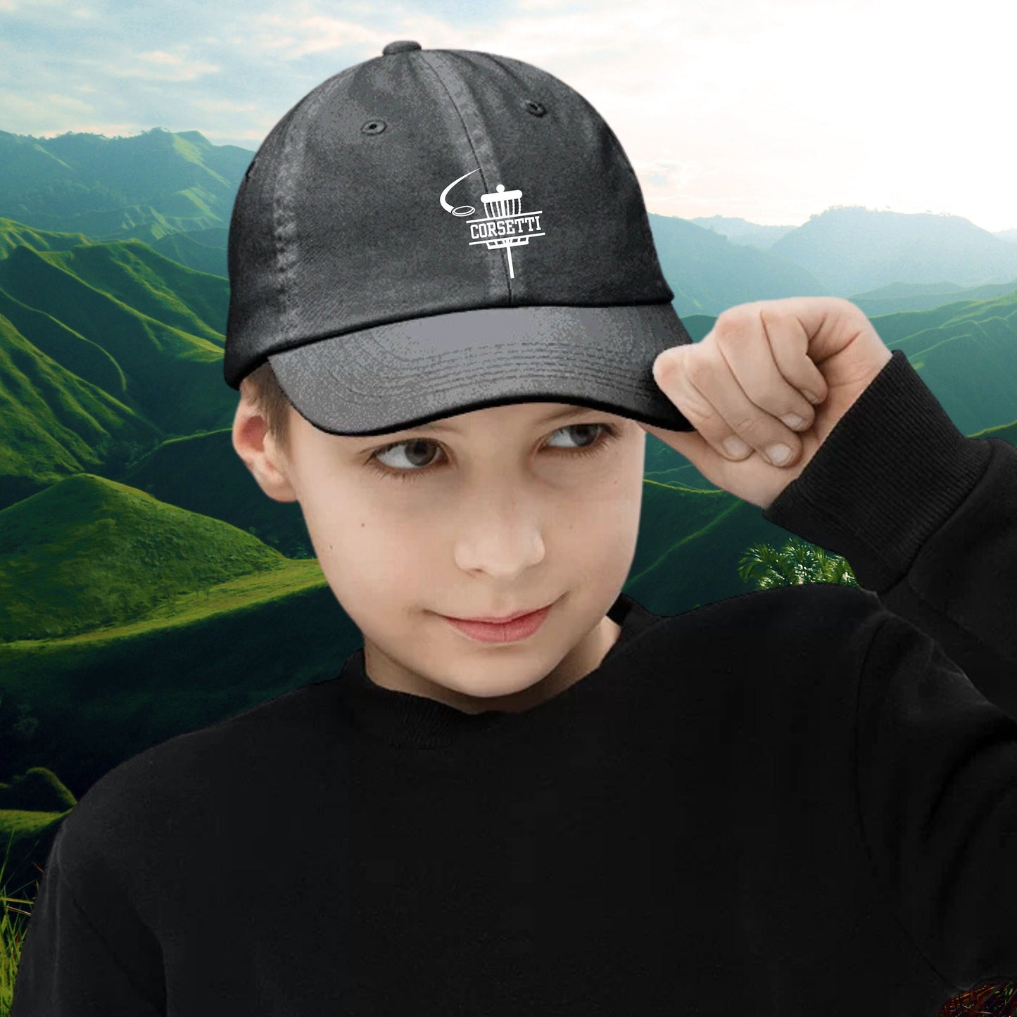 Kids Personalized Disc Golf Hat, Youth Custom Disc Golf Hat, Disc Golf Baseball Cap, Kid Custom Logo Hat, Disc Golf Monogram, Disc Golf Gift