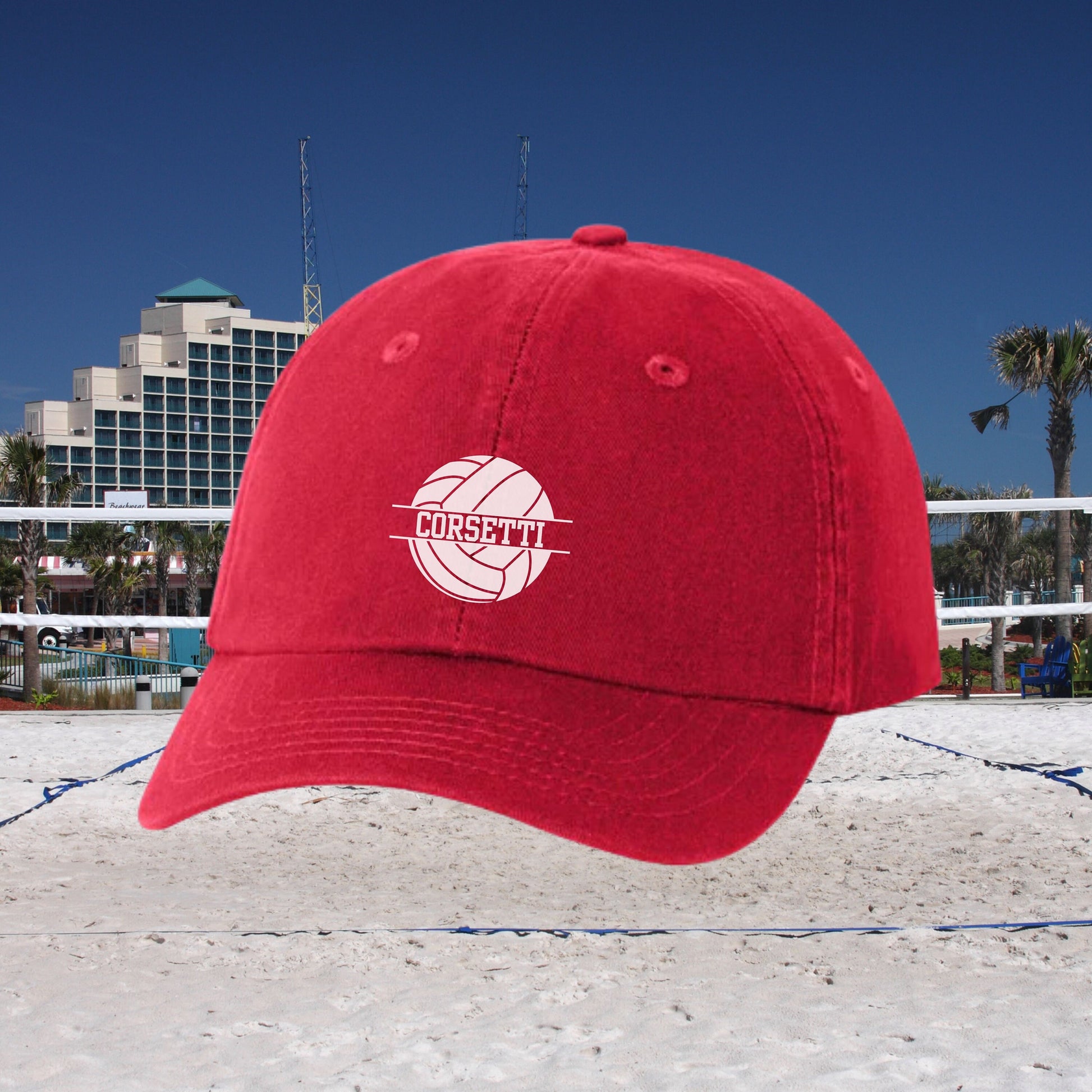 Kids Personalized Volleyball Hat, Youth Custom Volleyball Hat, Volleyball Baseball Cap, Kid Custom Logo Hat, Volleyball Monogram, Team Gift