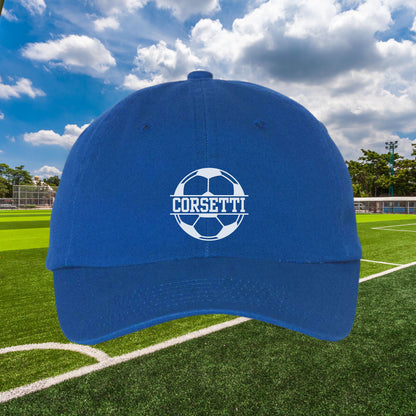 Kids Personalized Soccer Hat, Youth Custom Soccer Hat, Soccer Baseball Cap, Kid Custom Logo Hat, Soccer Monogram, Soccer Team Gift, Kid Gift
