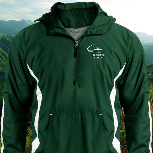 Personalized Disc Golf Jacket, Custom Half-Zip Anorak, Custom Disc Golf Gift, Disc Golf Gift for Men, Gift for Husband, Gift for Boyfriend
