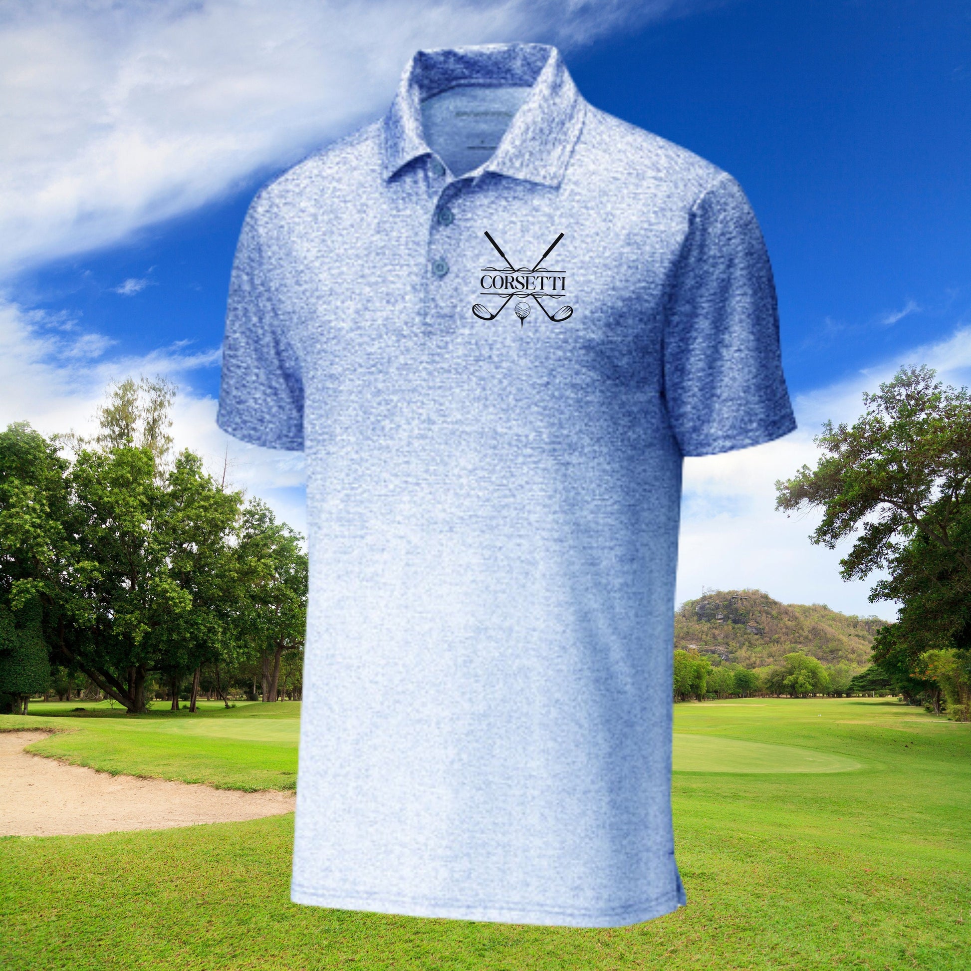 Custom Monogrammed Golf Polo, Personalized Golf Polo, Customized Polo for Golfer, Great Gift for Dad, Father, Golf Gift for Men, Golf Shirt