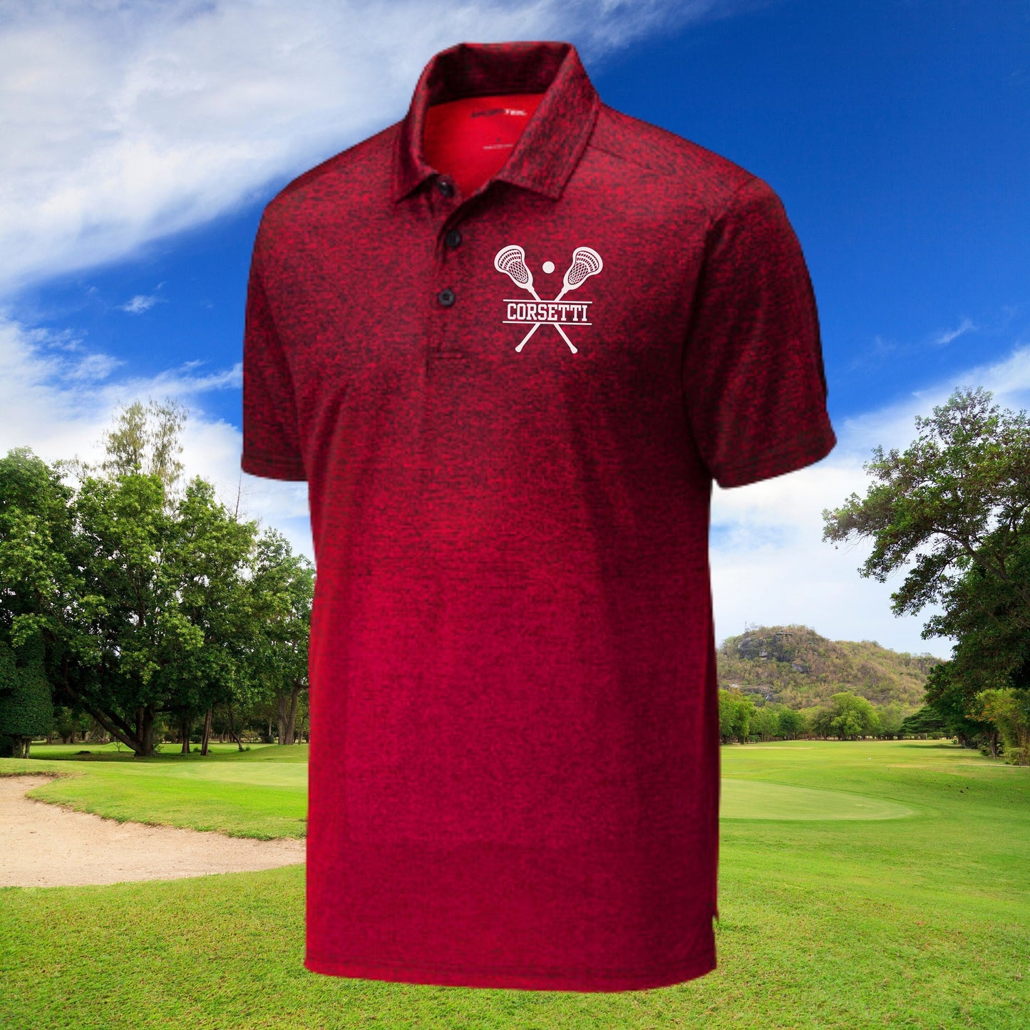 Custom Monogrammed Lacrosse Polo, Personalized Lacrosse Polo, Customized Polo for Lacrosse, Lacrosse Coach Gift, Lacrosse Team Gift, Lax