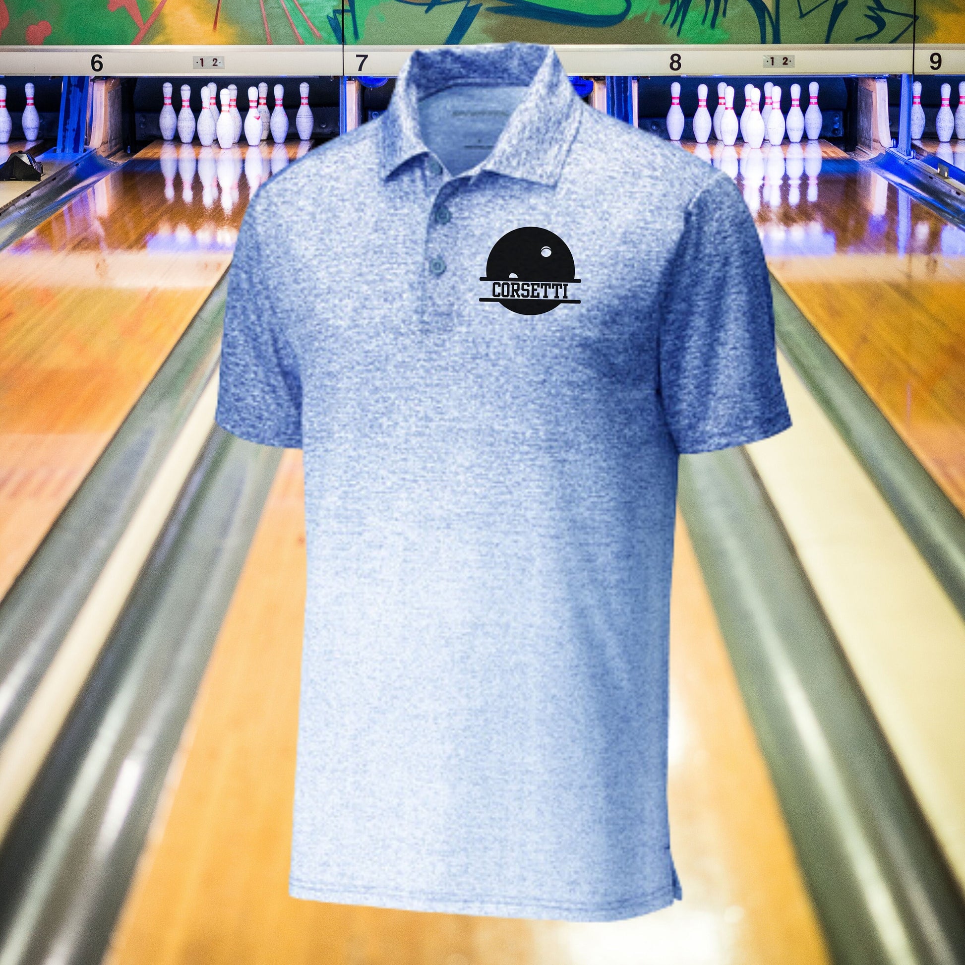Custom Monogrammed Bowling Polo, Personalized Bowling Polo, Customized Polo for Bowling, Bowling Coach Gift, Bowling Team Gift, Bowling Gift