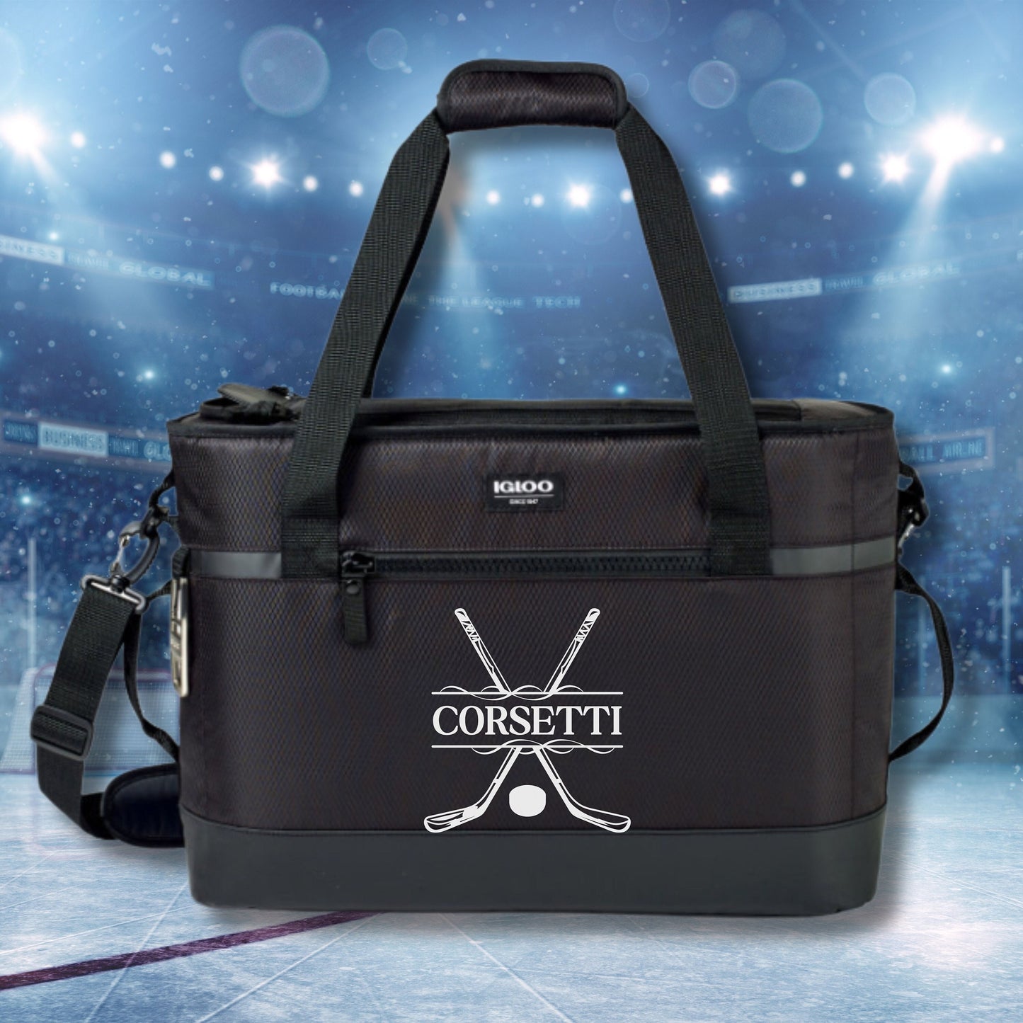 Personalized Hockey Cooler, 42 Can Cooler, Custom Hockey Cooler, Hockey Coach Gift, Hockey Player Gift, Hockey Team Gift, Father's Day Gift