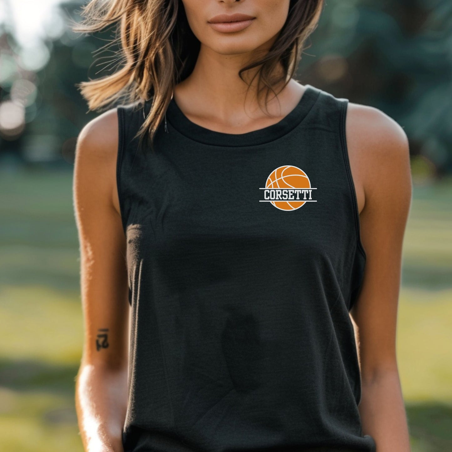 Personalized Tank Top, Custom Monogram Muscle Shirt, Embroidered Basketball Tank Top, Men's Basketball Gift, Workout Shirt, Basketball Team