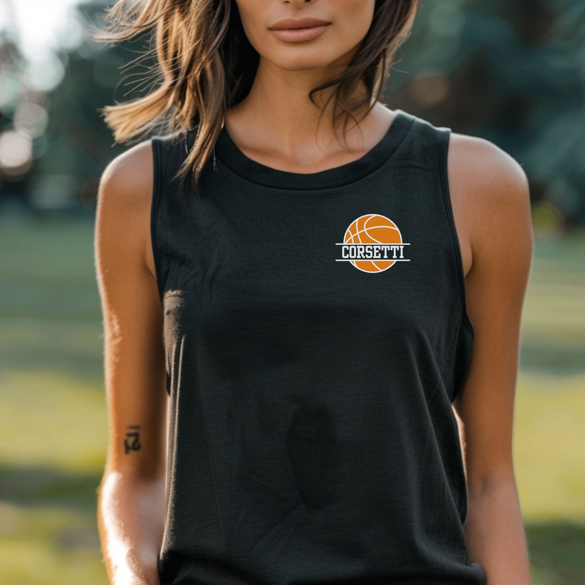 Personalized Tank Top, Custom Monogram Muscle Shirt, Embroidered Basketball Tank Top, Men's Basketball Gift, Workout Shirt, Basketball Team