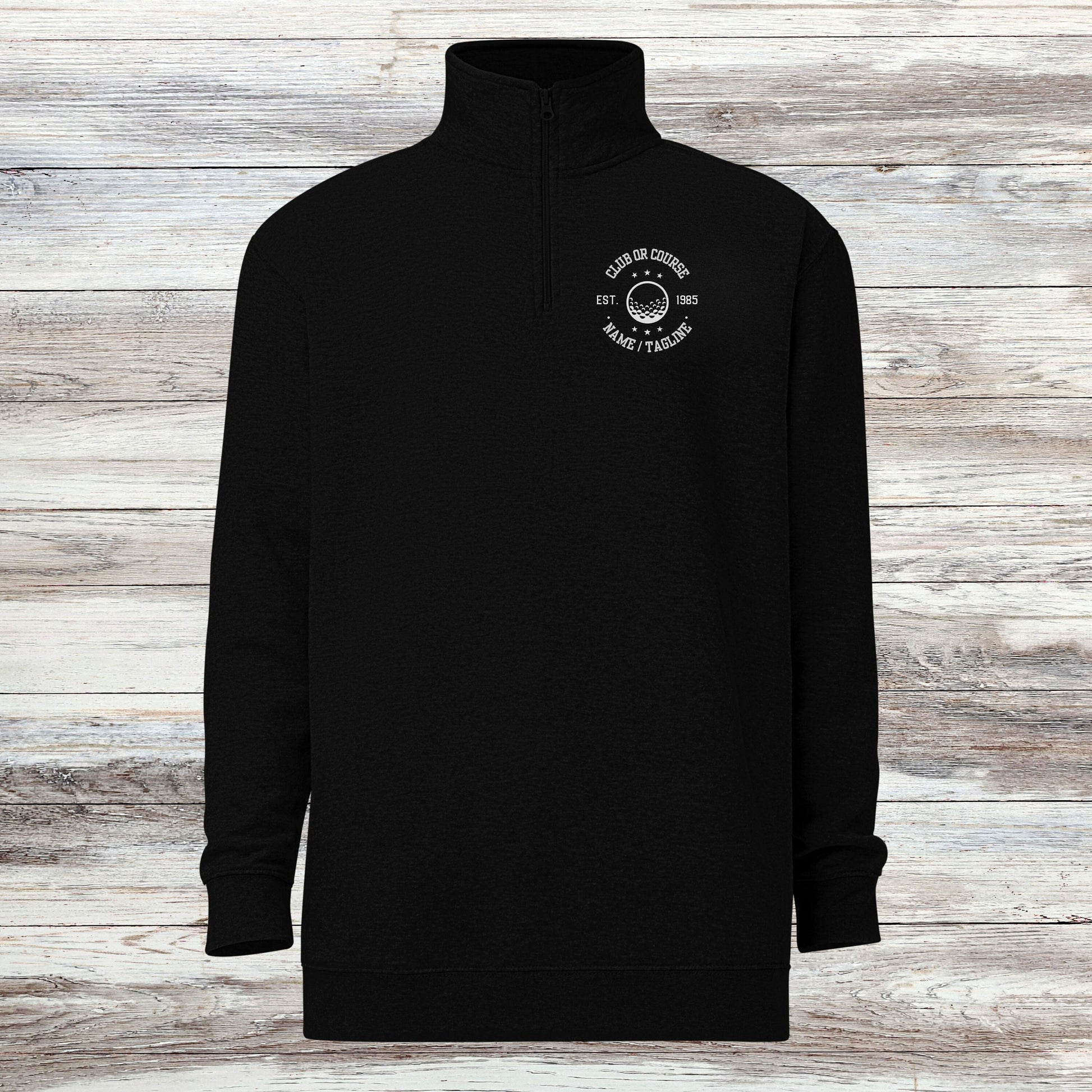 Personalized Fleece Golf Quarter-Zip, Pullover Sweater, Custom Golf Gift, Gift for Husband, Club Logo, Golf Gift for Men, Golf Tournament