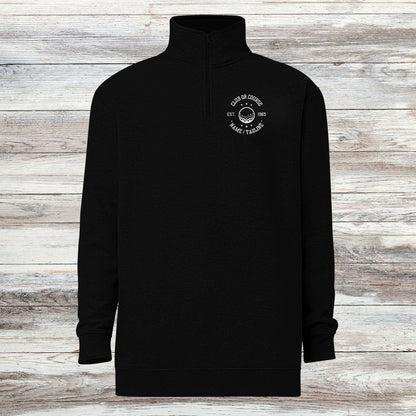 Personalized Fleece Golf Quarter-Zip, Pullover Sweater, Custom Golf Gift, Gift for Husband, Club Logo, Golf Gift for Men, Golf Tournament